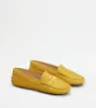 Picture of Gommino Driving Shoes In Suede - Yellow