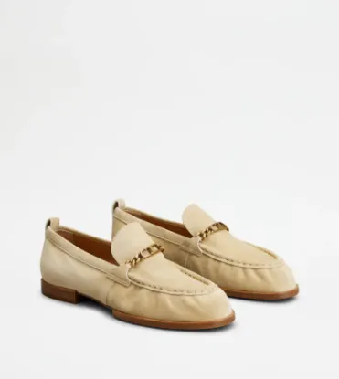 Picture of Loafers In Suede - Beige