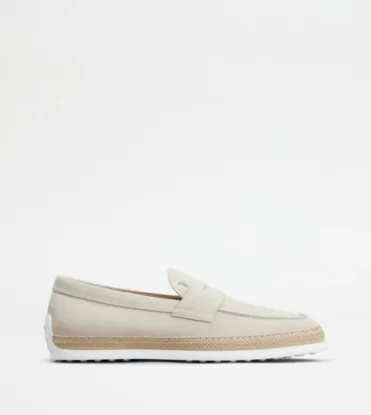 Picture of Loafers In Suede - Beige