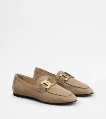 Picture of Kate Loafers In Suede - Beige