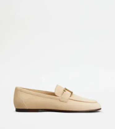 Picture of T Timeless Loafers In Suede - Beige