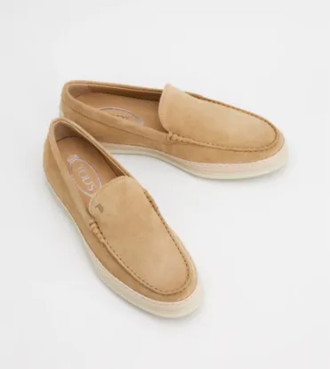 Picture of Slip-ons In Suede - Beige