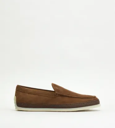 Picture of Slip-ons In Suede - Brown