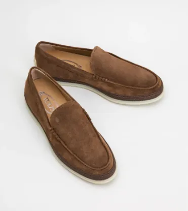 Picture of Slip-ons In Suede - Brown