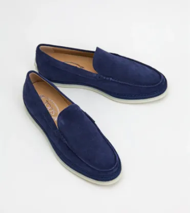 Picture of Slip-ons In Suede - Blue