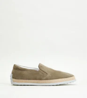 Picture of Slip-on Shoes In Suede - Beige