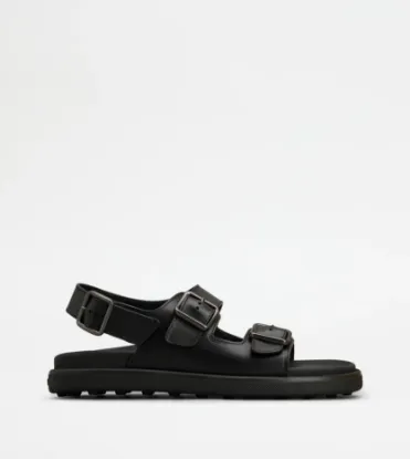 Picture of Sandals In Leather - Black