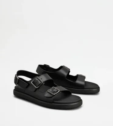 Picture of Sandals In Leather - Black
