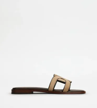Picture of Sandals In Suede - Brown
