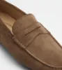 Picture of City Gommino Driving Shoes In Suede - Brown