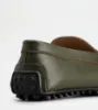 Picture of City Gommino Driving Shoes In Leather - Green