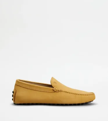 Picture of Gommino Driving Shoes In Nubuck - Yellow