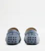 Picture of Gommino Driving Shoes In Nubuck - Light Blue