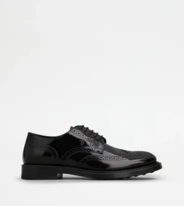 Picture of Lace-ups In Leather - Black