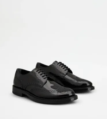 Picture of Lace-ups In Leather - Black