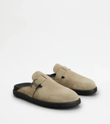 Picture of T Timeless Mules In Suede - Beige